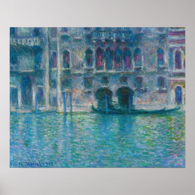 Poster Claude Monet - Palazzo da Mula (Frente)