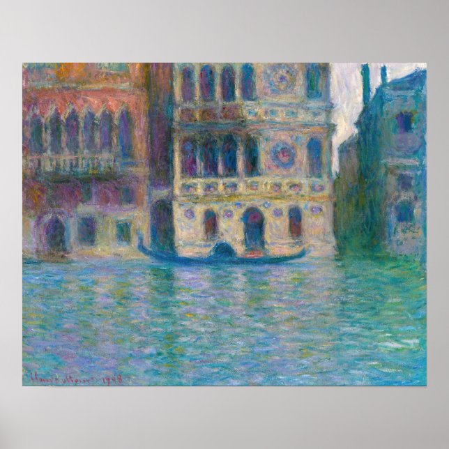 Poster Claude Monet - Palazzo Dario (Frente)
