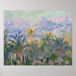 Póster Claude Monet Palm Trees em Bordighera