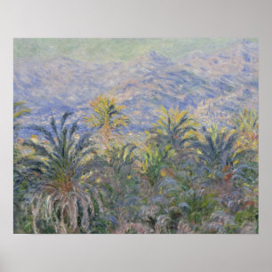 Póster Claude Monet - palmeiras em Bordighera