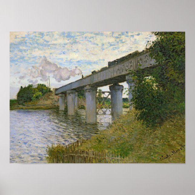 Poster Claude Monet | Ponte ferroviária na Argentina (Frente)