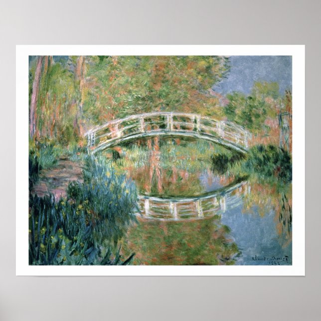 Poster Claude Monet | Ponte Japonesa, Giverny (Frente)