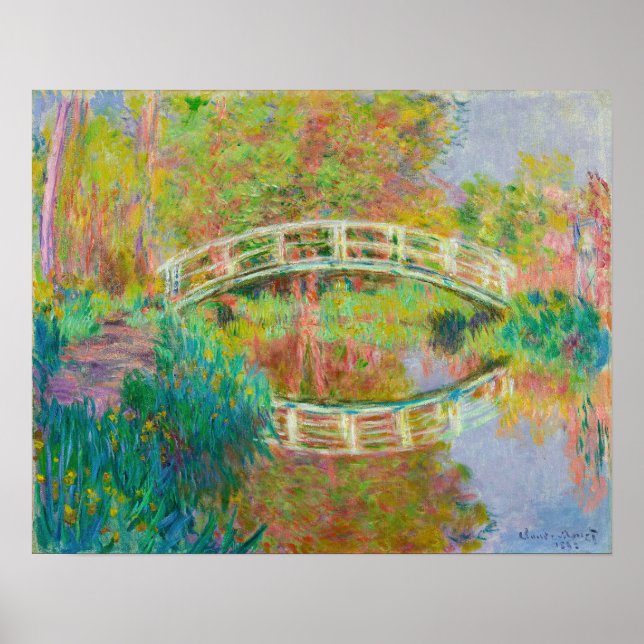 Poster Claude Monet - Ponte Japonesa, Giverny (Frente)