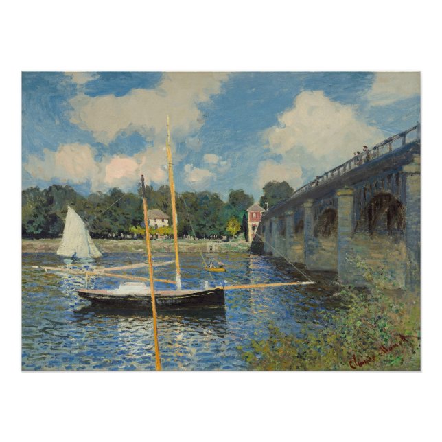 Póster Claude Monet | Ponte na Argentina (Frente)