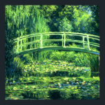 Póster Claude Monet: Ponte sobre um Lino de Água<br><div class="desc">Um maravilhoso poster clássico com uma ponte sobre um lago de lírios aquáticos,  pintado pelo pintor impressionista francês Claude Monet.</div>