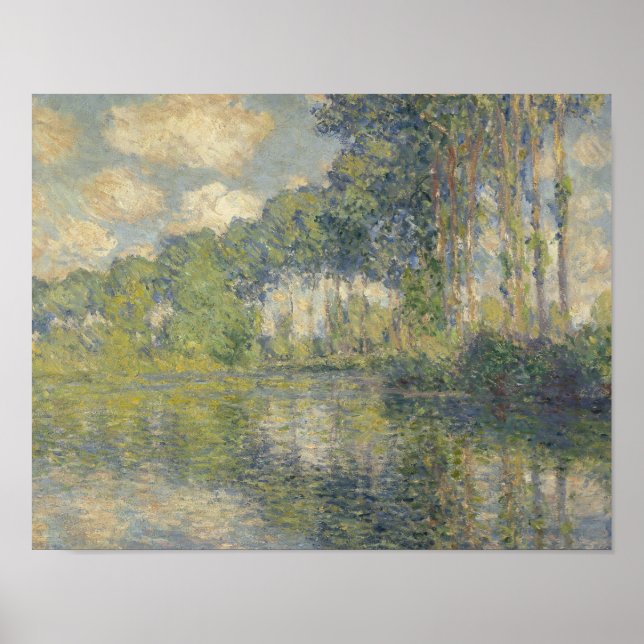 Poster Claude Monet - Poplars sobre a Epte (Frente)