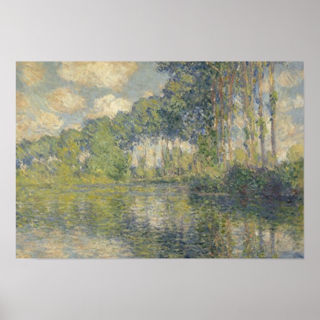 Poster Claude Monet - Poplars sobre a Epte (Frente)