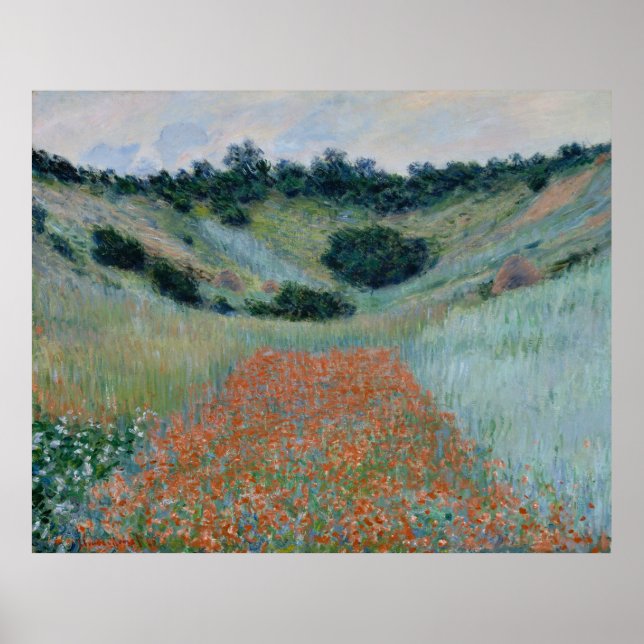 Poster Claude Monet ~ Poppy Field (Frente)