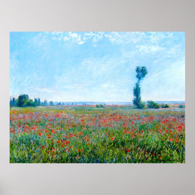 Poster Claude Monet, Poppy Field, 1881 (Frente)