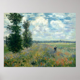 Póster Claude Monet Poppy Fields