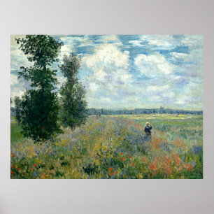 Póster Claude Monet Poppy Fields