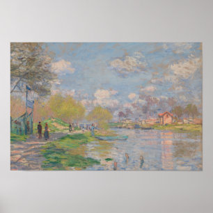 Póster Claude Monet - Primavera do Sena
