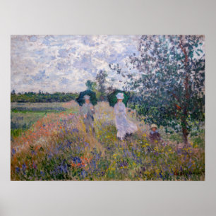 Poster Claude Monet - Promenade perto do Argenteuil