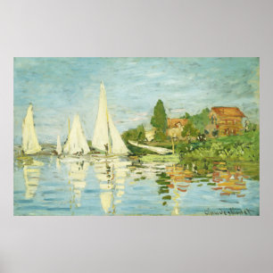 Poster Claude Monet. Regattas em Argenteuil