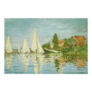 Póster Claude Monet. Regattas em Argenteuil