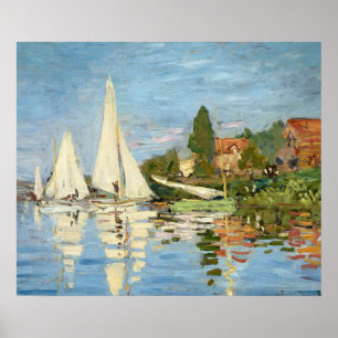 Poster Claude Monet Regattas em Argenteuil