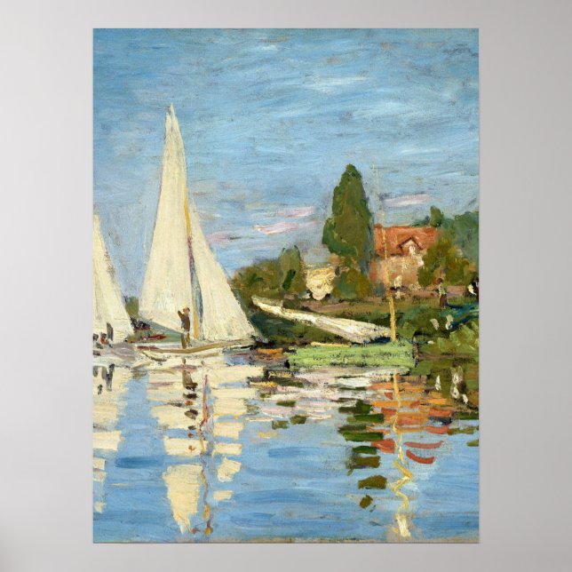 Poster Claude Monet Regattas em Argenteuil (Frente)