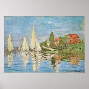 Poster Claude Monet - Regattas em Argenteuil