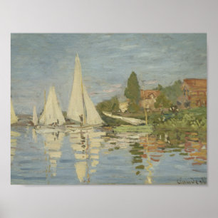 Póster Claude Monet - Regattas no Argenteuil