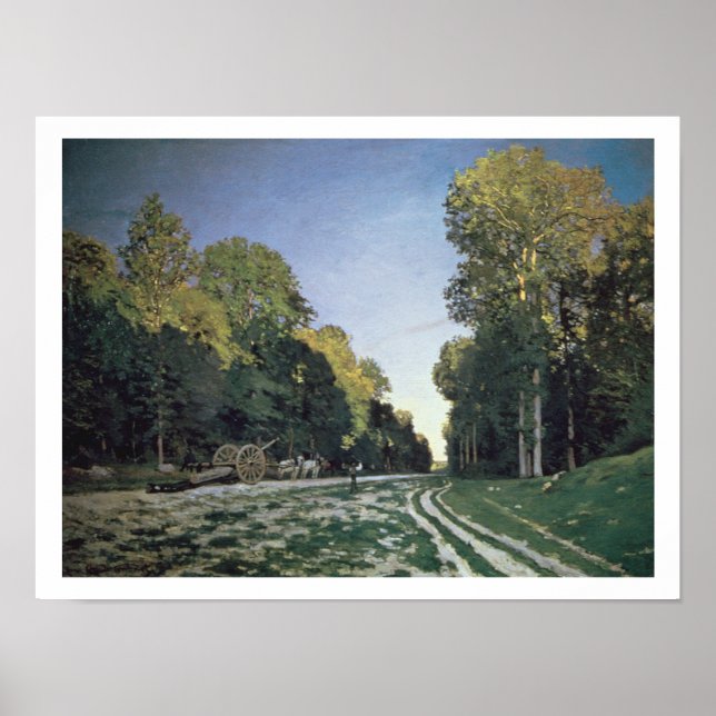 Póster Claude Monet | Rota de Chailly, Fontainebleau (Frente)