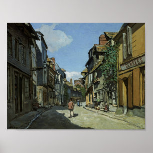 Poster Claude Monet - Rua de la Bavole, Honfleur