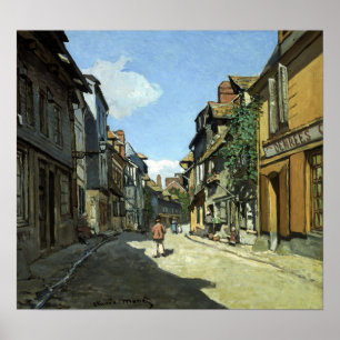 Poster Claude Monet Rua de la Bavole, Honfleur