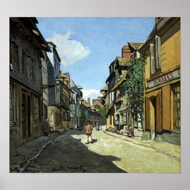 Poster Claude Monet Rue de la Bavole, Honfleur (Frente)