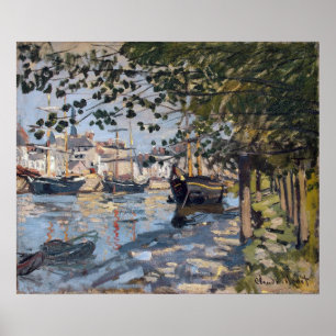 Póster Claude Monet Seine em Rouen, 1872