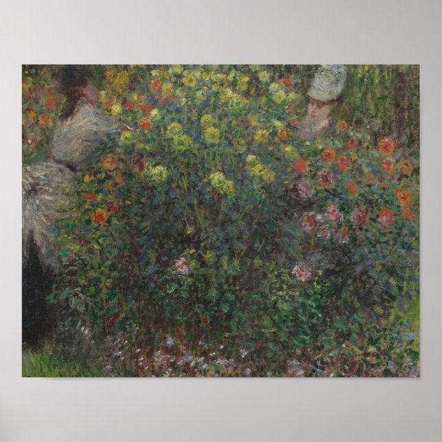 Póster Claude Monet - Senhoras das Flores (Frente)