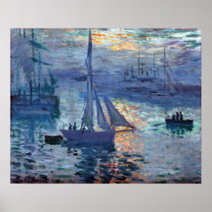 Poster Claude Monet Sunrise - Marine