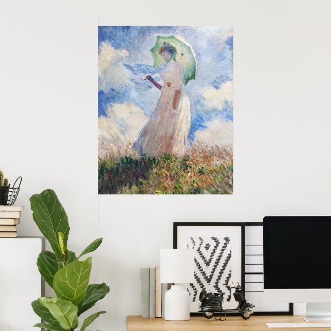 Poster Claude Monet Suzanne Hoschedé (1886) (Escritório em casa)