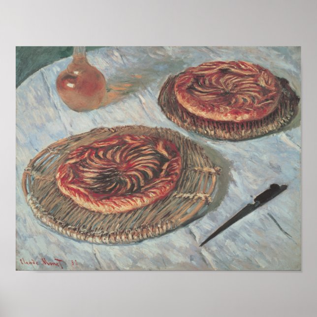 Póster Claude Monet | Tartes de Fruta, 1882 (Frente)