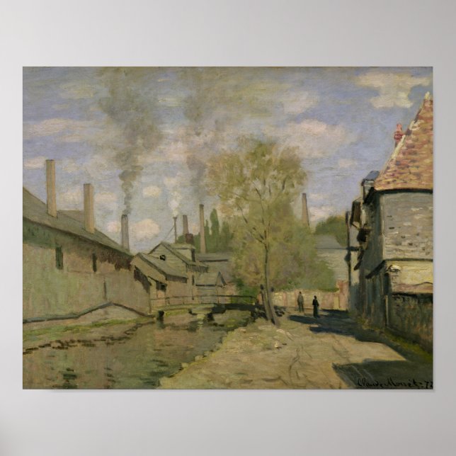 Poster Claude Monet | The Stream of Robec at Rouen, 1872 (Frente)
