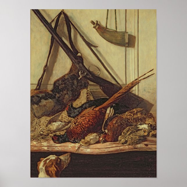 Póster Claude Monet | Troféus de caça, 1862 (Frente)