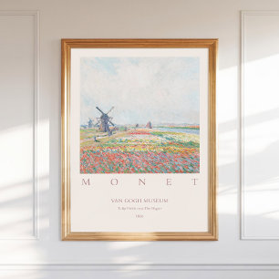 Poster Claude Monet Tulip Fields Haia 1886