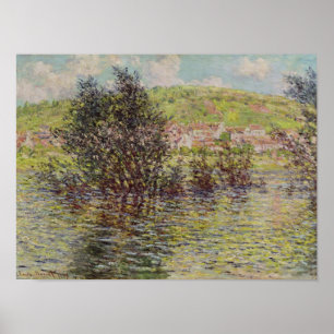 Póster Claude Monet   Vetheuil, View from Lavacourt, 1879