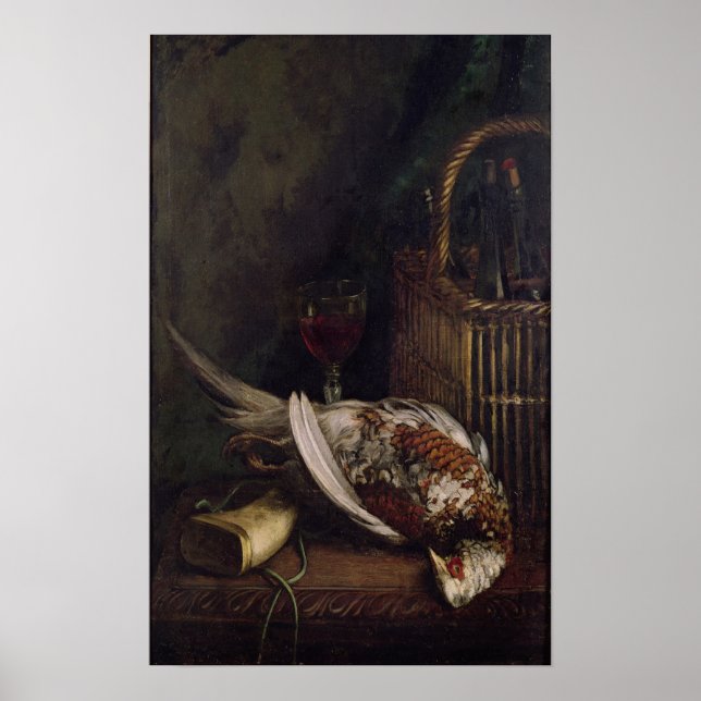 Poster Claude Monet | Vida estática com faisão, c.1861 (Frente)