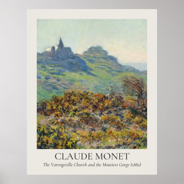 Poster Claude Monet Vintage Wall Art 11x14 Ratio (Frente)