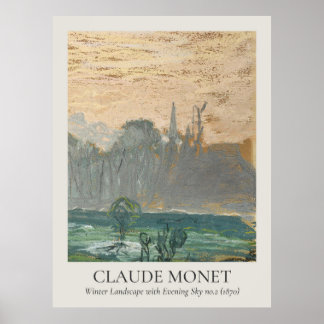 Poster Claude Monet Vintage Wall Art 3x4 Ratio