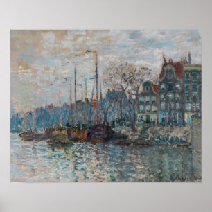 Poster Claude Monet - Vista de Amsterdã