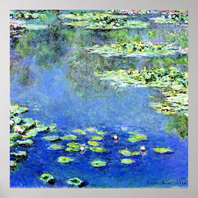 Poster Claude Monet - Water Lilies, 1907, (Frente)