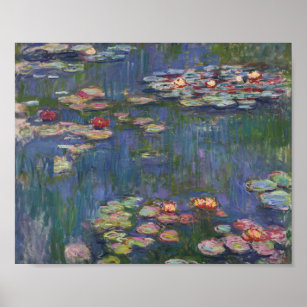 Poster Claude Monet Water Lily 1916 Fine Art