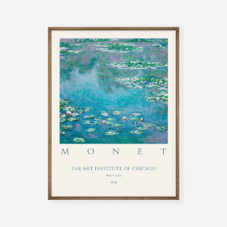 Poster Claude Monet Water Lily Exhibition 1906