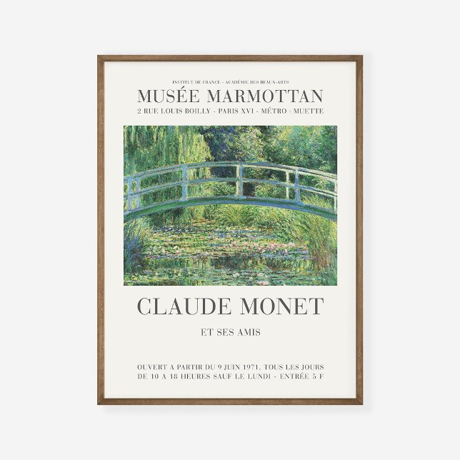 Poster Claude Monet Water Lily Pond Japonês (Criador carregado)