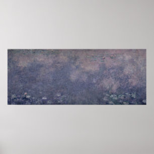 Póster Claude Monet Waterlilies: Dois salgueiros