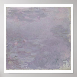 Poster Claude Monet Waterlilies Luz-colorido