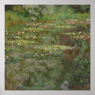 Póster Claude Monet Waterlilies or The Water Lily Pond