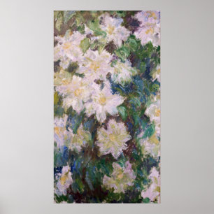 Poster Claude Monet - White Clematis