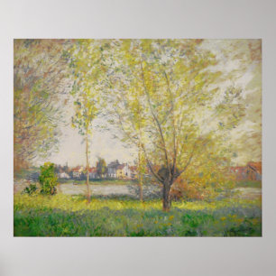 Poster Claude Monet - Willows do Vetheuil