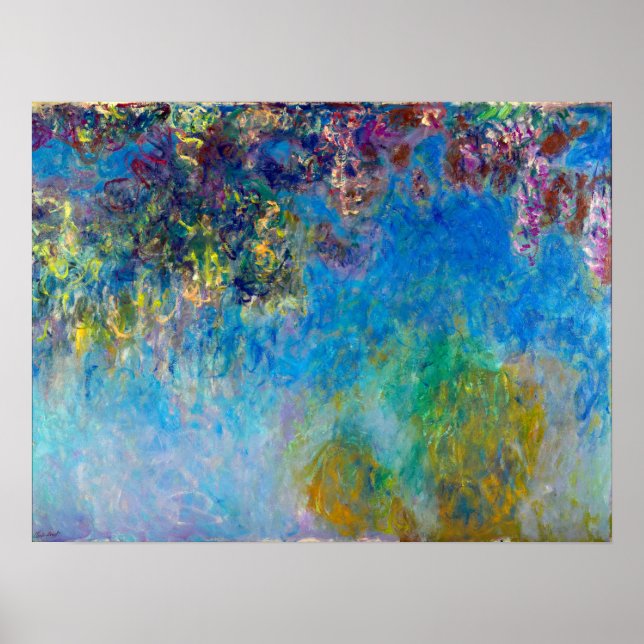 Poster Claude Monet Wisteria (Frente)
